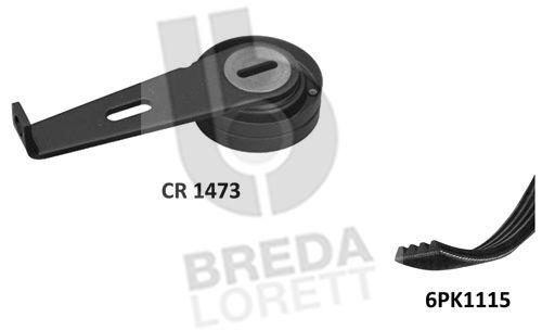 BREDA LORETT V formos rumbuotas diržas, komplektas KCA0002